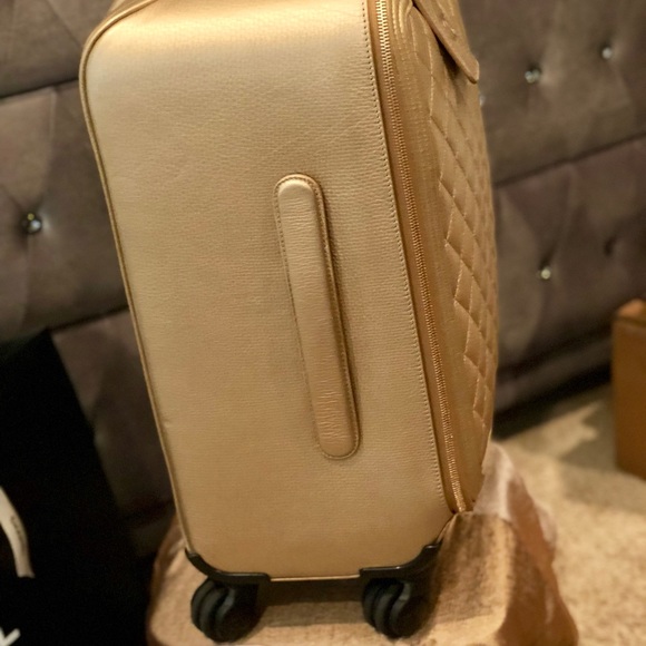 Authentic 18c Chanel Metallic Calfskin Trolley - Picture 8 of 8